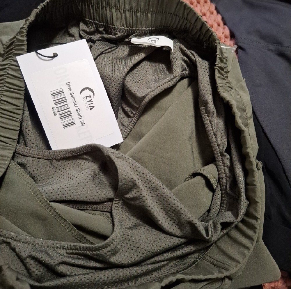 ZYIA Active Olive Summer Green Drawstring Active Shorts - Picture 5 of 5